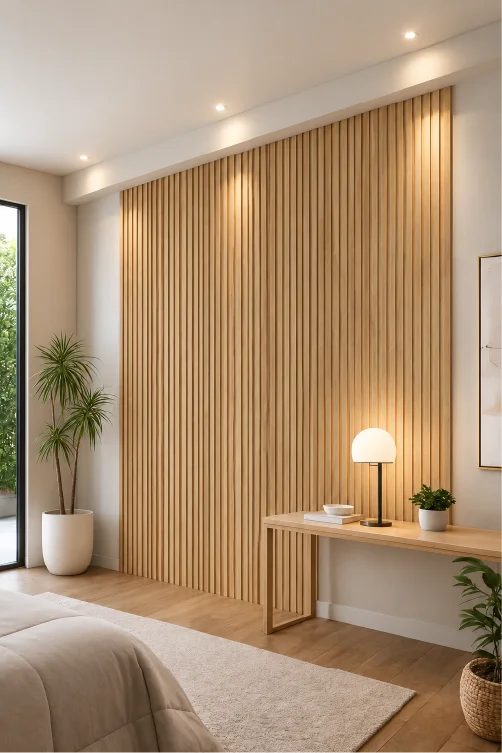 Premium klases akustiskais sienas panelis OAK NATURAL IMPERIAL, 2800 × 600 × 21 mm